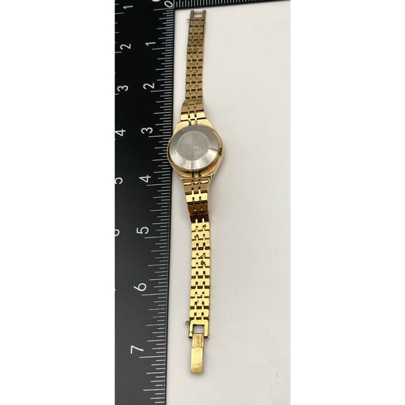 VTG Speidel Digital Womens Mens Watch 26mm Gold Tone New Battery Wrist 6-6.25 WR - Picture 6 of 8